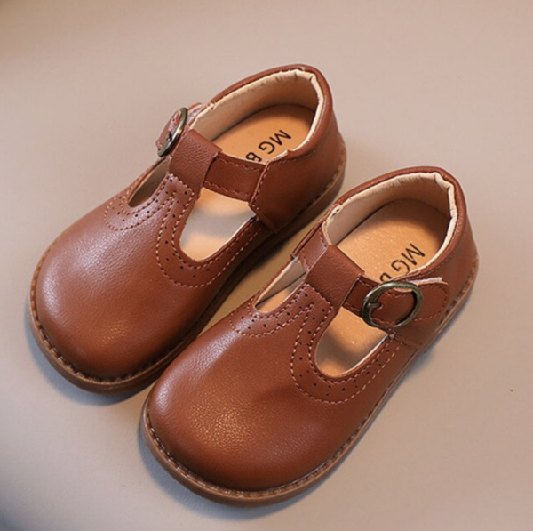 Itty Bitty Tan Mary Jane Kids Sandals