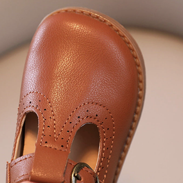 Itty Bitty Tan Mary Jane Kids Sandals - Image 2