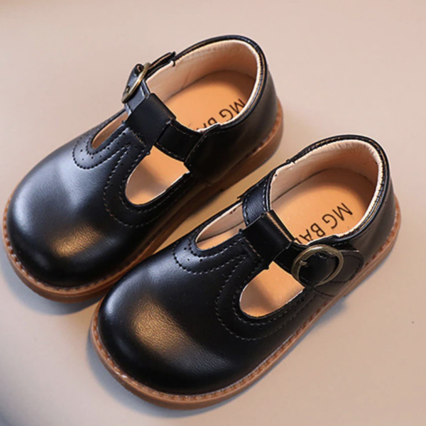 Itty Bitty Black Mary Jane Kids Sandals