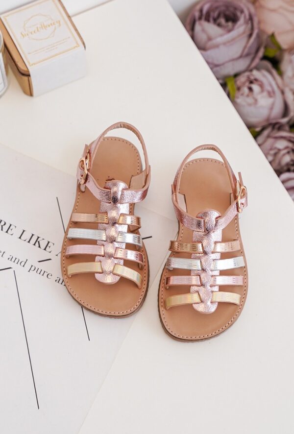 Itty Bitty New York Mixed Metallic Sandals - Image 3