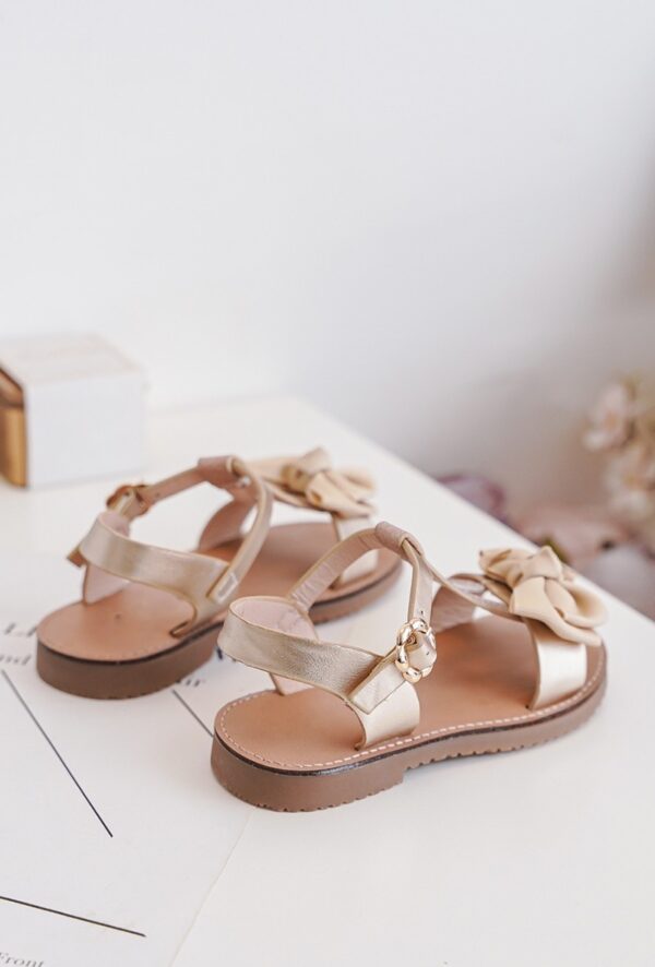 Itty Bitty Gold Bora Bora Bow Sandals - Image 3