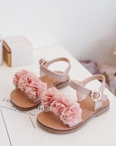 Itty Bitty Tahiti Pink Flower Sandals