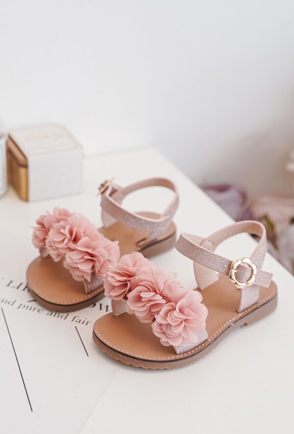 Itty Bitty Tahiti Pink Flower Sandals