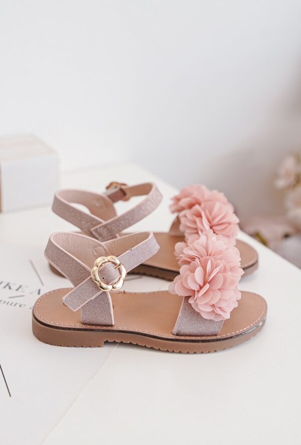 Itty Bitty Tahiti Pink Flower Sandals - Image 5