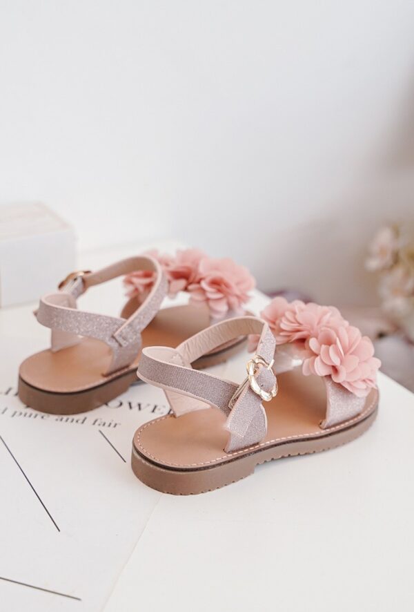 Itty Bitty Tahiti Pink Flower Sandals - Image 4