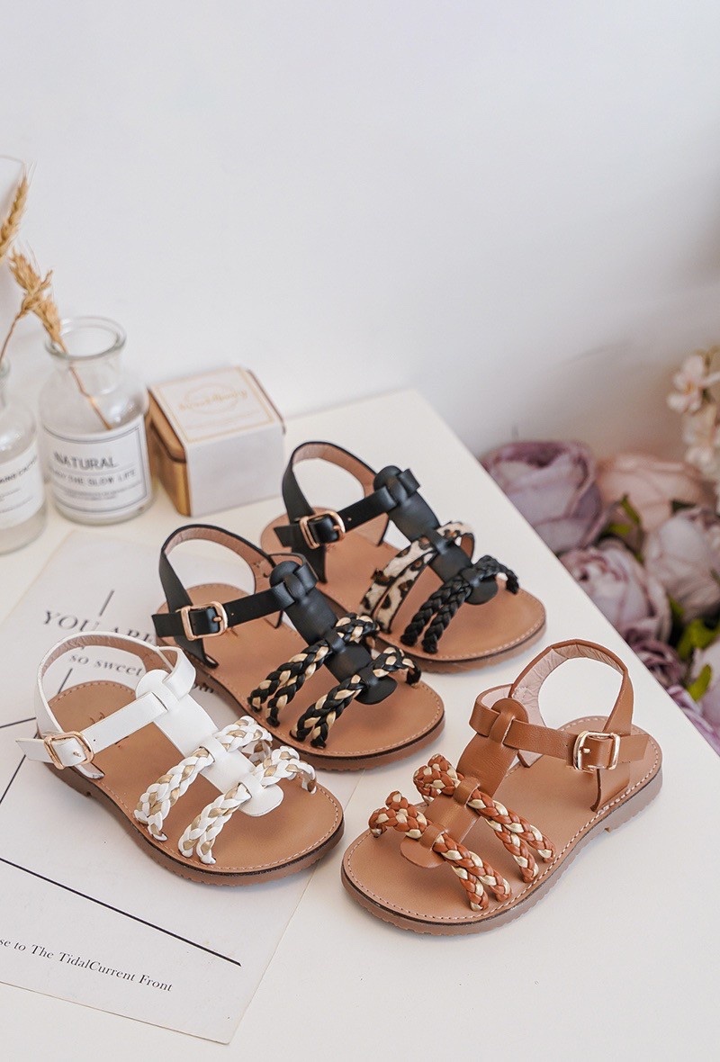 Gold on sale plaited sandals