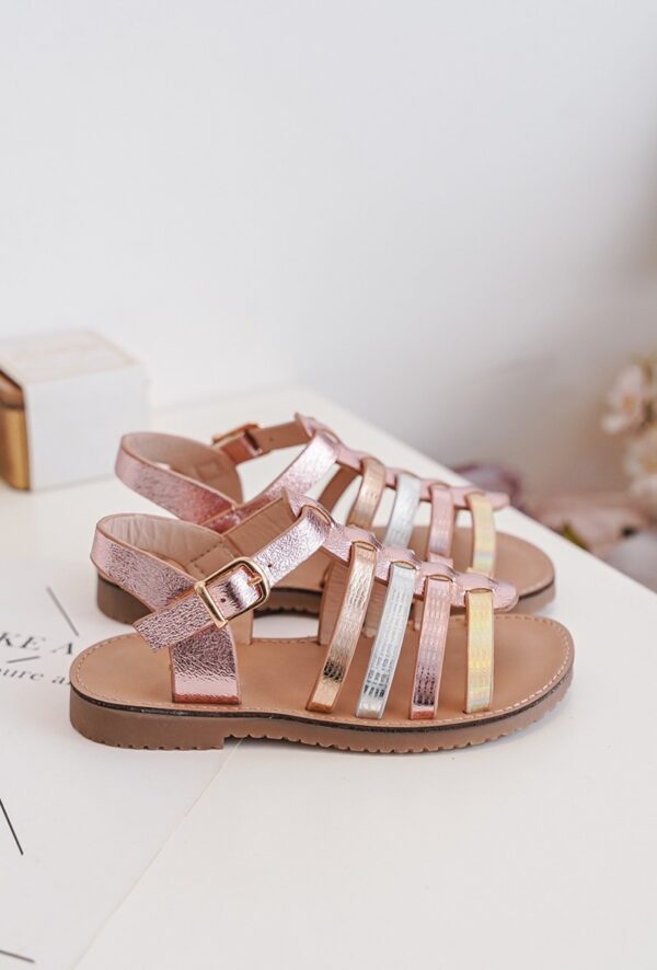 Itty Bitty New York Mixed Metallic Sandals - Image 5