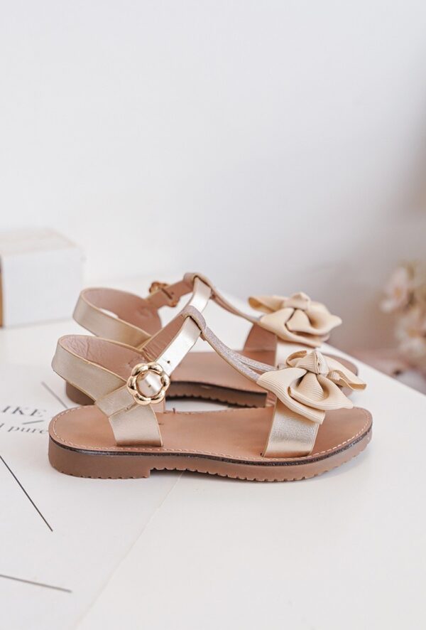 Itty Bitty Gold Bora Bora Bow Sandals - Image 4