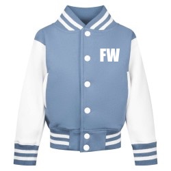 Itty Bitty Blue Personalised Varsity Jacket