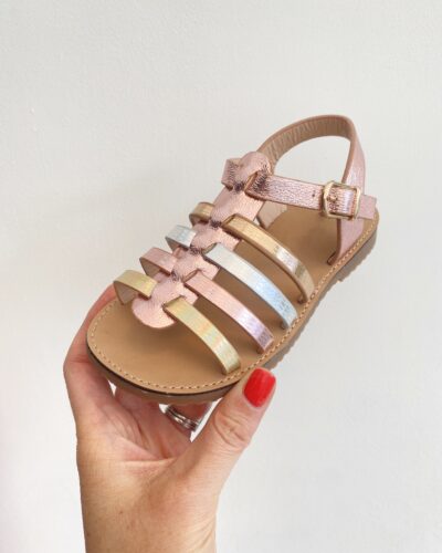 Itty Bitty New York Mixed Metallic Sandals