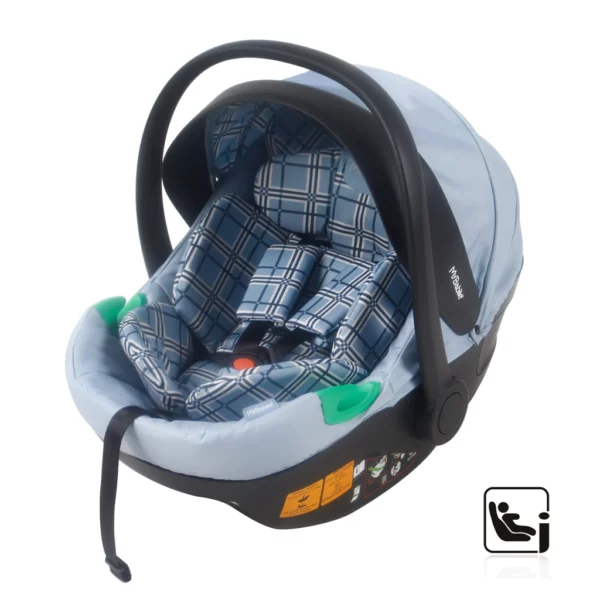 MB200i Dani Dyer Blue Plaid iSize Travel System