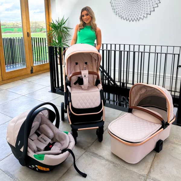 MB500i Dani Dyer Rose Gold Stone iSize Travel System