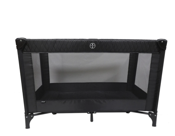 My Babiie Black Quilted Travel Cot - Image 2