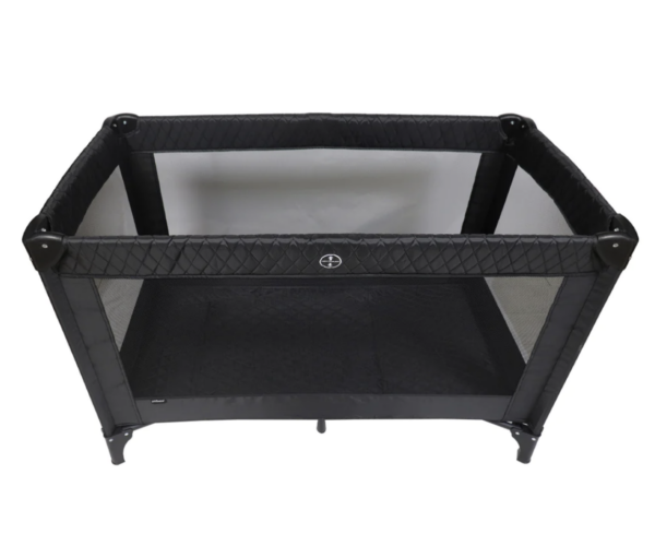 My Babiie Black Quilted Travel Cot - Image 4