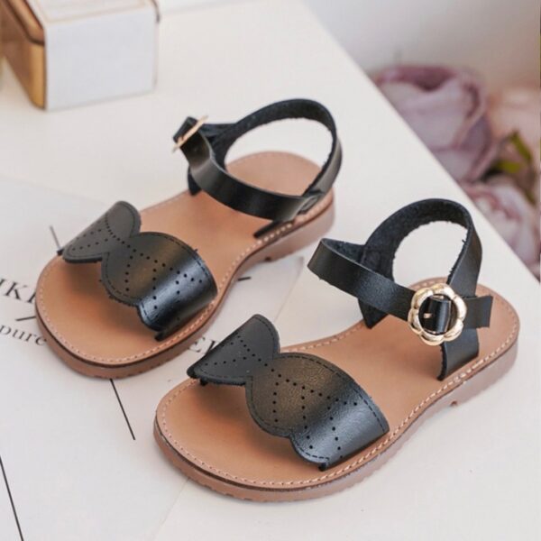 Itty Bitty Black Wings Sandals - Image 3