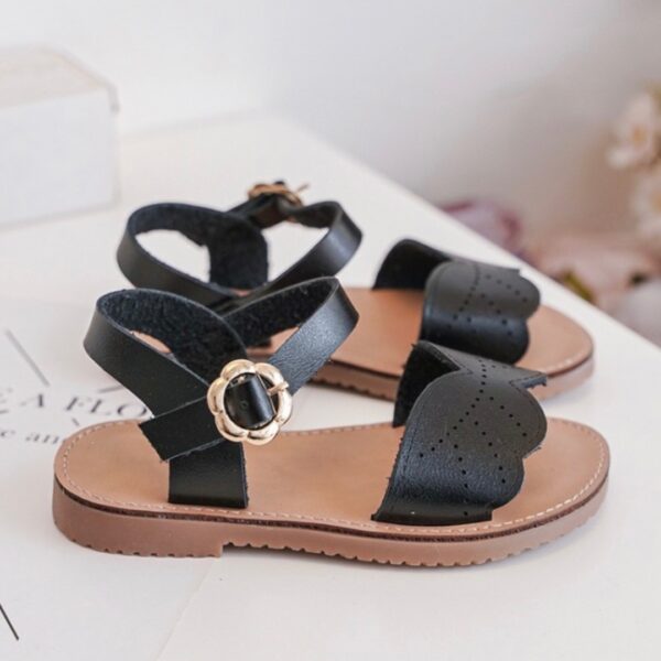 Itty Bitty Black Wings Sandals - Image 4