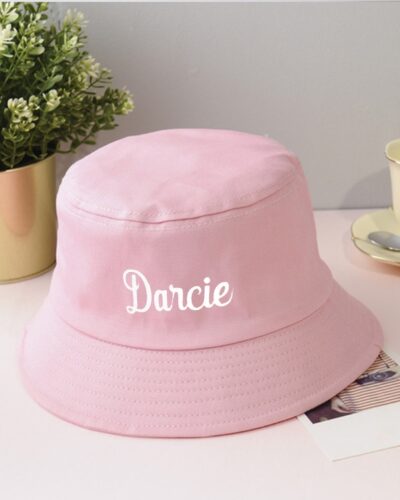 Itty Bitty Pink Personalised Bucket Hat
