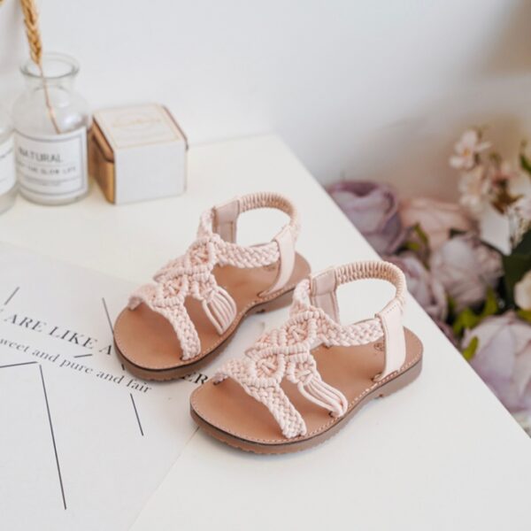 Itty Bitty Pink Dreamcatcher Sandals - Image 4