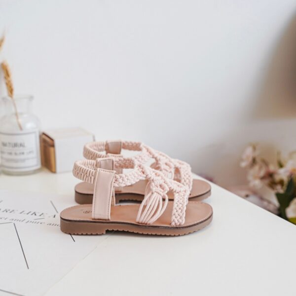 Itty Bitty Pink Dreamcatcher Sandals - Image 3