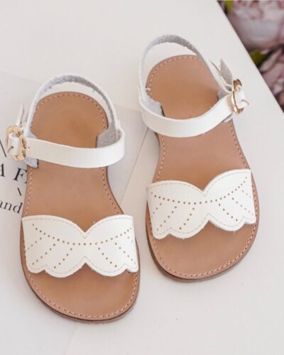 Itty Bitty White Wing Sandals