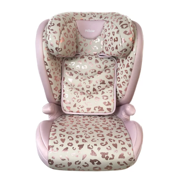 ** PRE-ORDER ** My Babiie iSize Blush Leopard Car Seat (100-150cm)