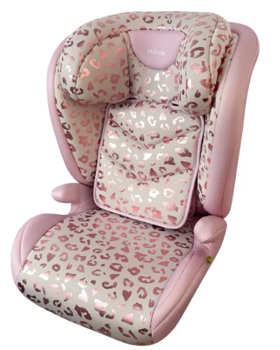 ** PRE-ORDER ** My Babiie iSize Blush Leopard Car Seat (100-150cm)