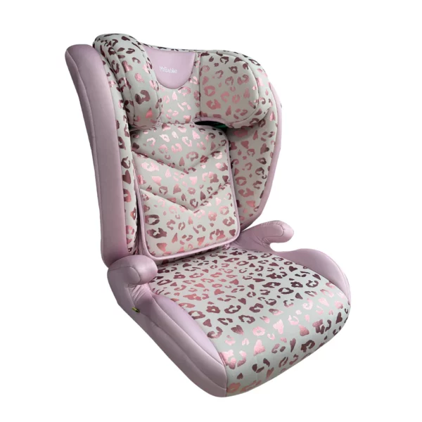 ** PRE-ORDER ** My Babiie iSize Blush Leopard Car Seat (100-150cm)