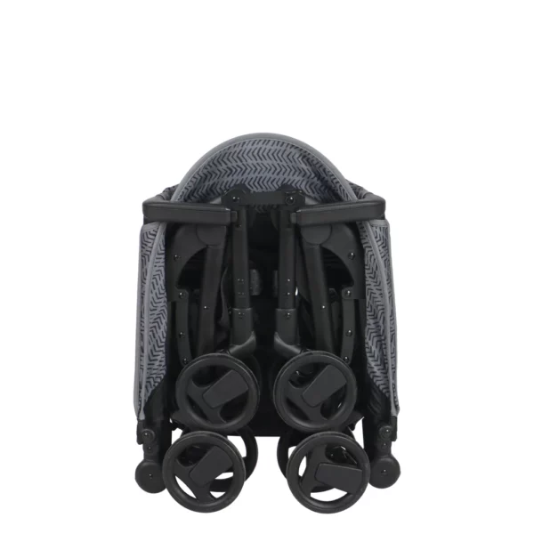 ** PRE-ORDER ** MBX5 Dani Dyer Black Chevron Ultra Compact Stroller
