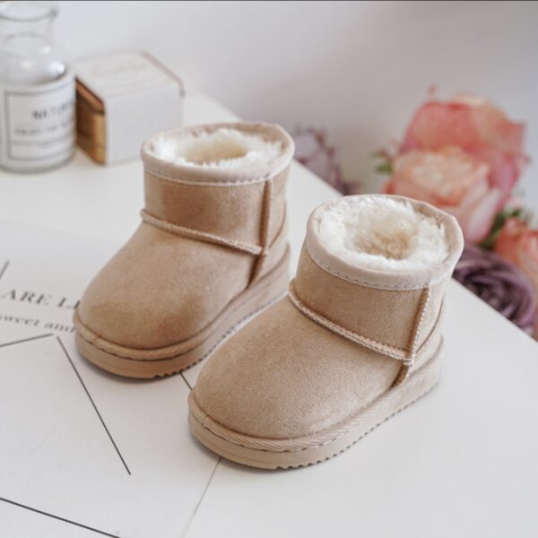 Itty Bitty Beige Snuggle Boots