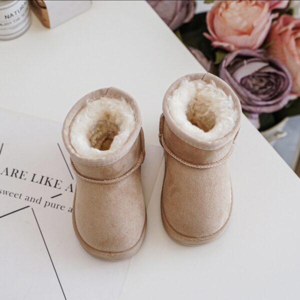 Itty Bitty Beige Snuggle Boots - Image 3