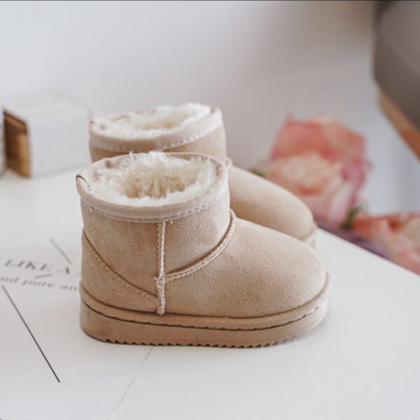 Itty Bitty Beige Snuggle Boots - Image 4