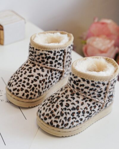 Itty Bitty Animal Print Snuggle Boots