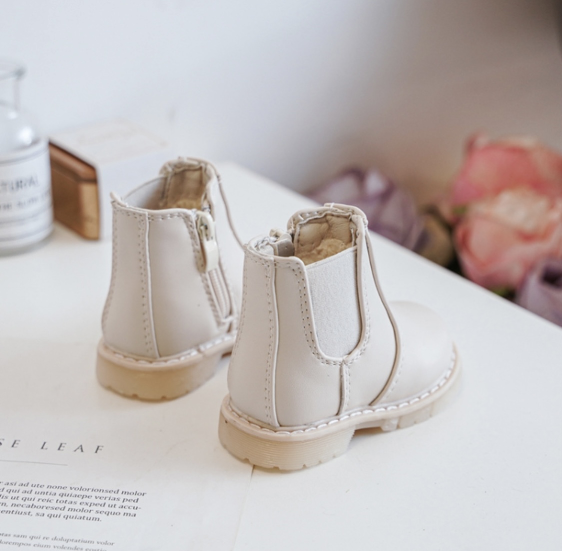 Itty Bitty Beige Chelsea Boots | Itty Bitty