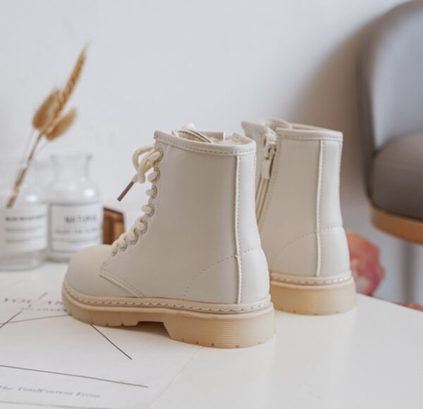 Itty Bitty Beige Cosy Lined Boots - Image 6