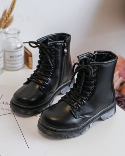 Itty Bitty Black Cosy Lined Boots
