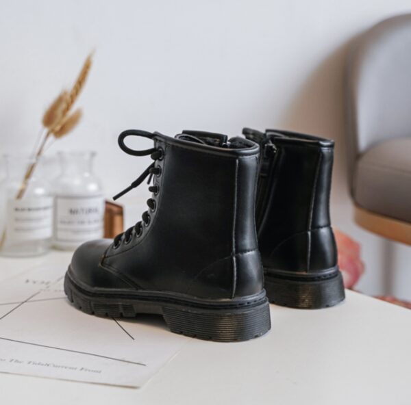 Itty Bitty Black Cosy Lined Boots - Image 6
