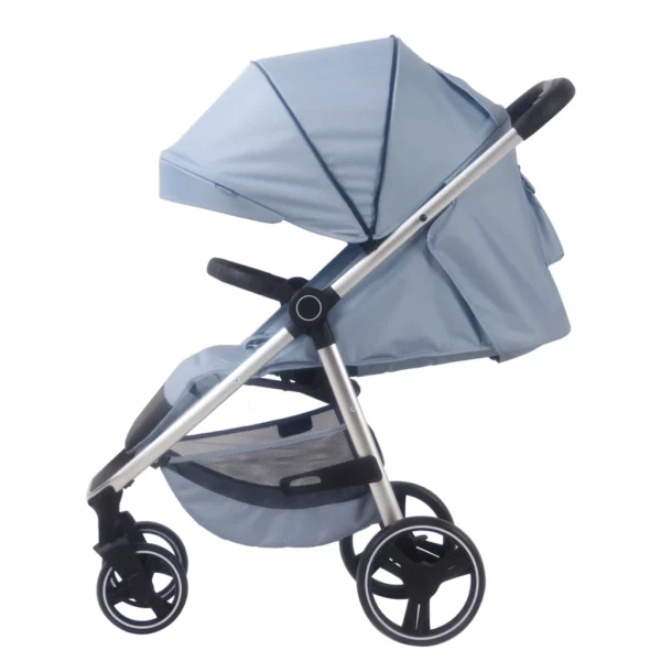 MB160 Dani Dyer Blue Plaid Pushchair - Image 9