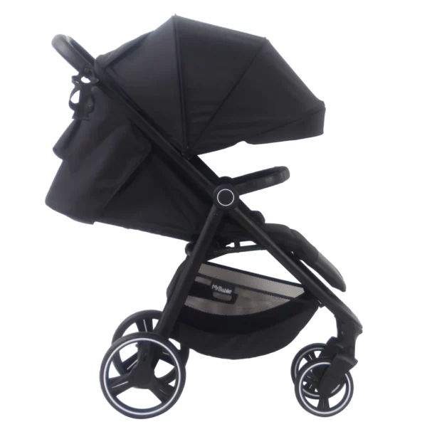 MB160 Dani Dyer Black Leopard Pushchair - Image 7