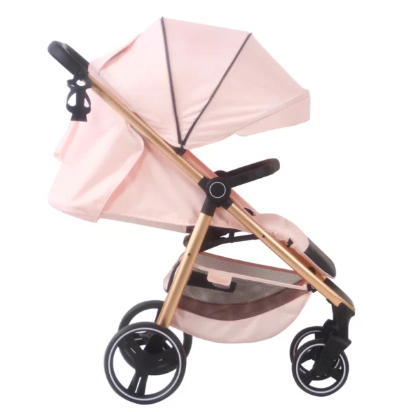 MB160 Dani Dyer Pink Plaid Pushchair - Image 4