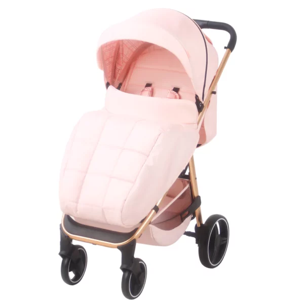 MB160 Dani Dyer Pink Plaid Pushchair - Image 10