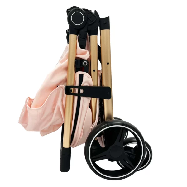 MB160 Dani Dyer Pink Plaid Pushchair - Image 11