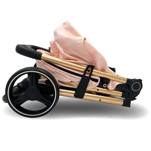 MB160 Dani Dyer Pink Plaid Pushchair - Image 12