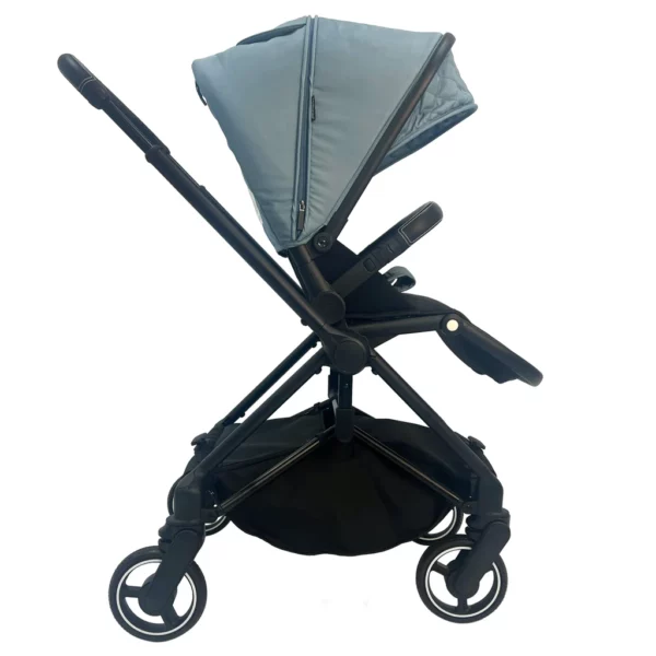My Babiie MB180 Samantha Faiers Blue Herringbone Reversible Pushchair - Image 4