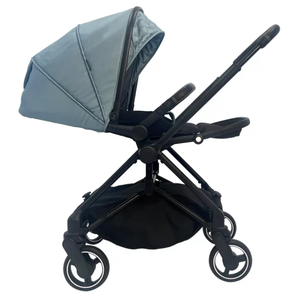 My Babiie MB180 Samantha Faiers Blue Herringbone Reversible Pushchair - Image 6