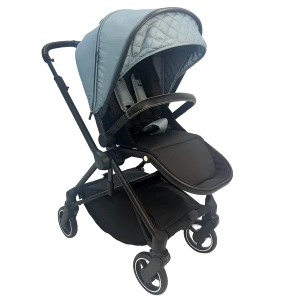 My Babiie MB180 Samantha Faiers Blue Herringbone Reversible Pushchair - Image 7