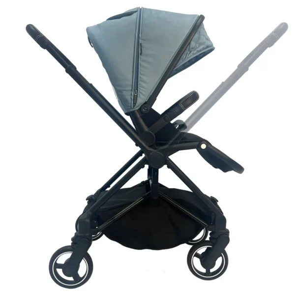 My Babiie MB180 Samantha Faiers Blue Herringbone Reversible Pushchair - Image 11