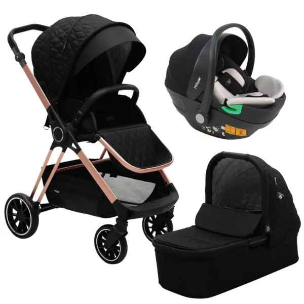 MB250i Billie Faiers Black Quilted iSize Travel System
