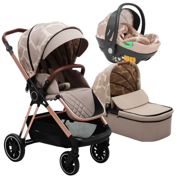 MB250i Dani Dyer Rose Gold Giraffe iSize Travel System