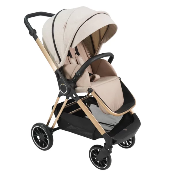 MB250i Billie Faiers Oatmeal Herringbone iSize Travel System - Image 2