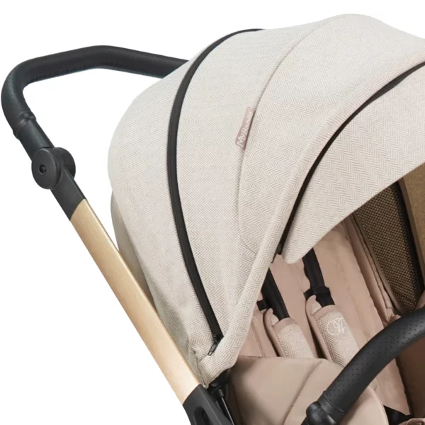 MB250i Billie Faiers Oatmeal Herringbone iSize Travel System - Image 3